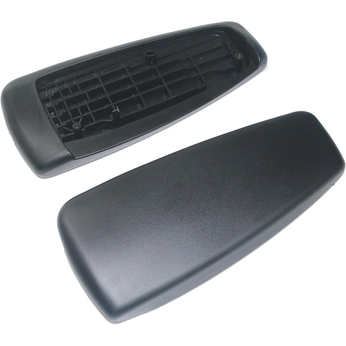 Замінні накладки на підлокітники, сумісні з кріслом Herman Miller Embody, змінні накладки на підлокітники, чорні (пара)