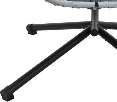 Підвісне крісло SVITA Belly з каркасом, складне, підвісне сидіння, підвісний кошик, сірий