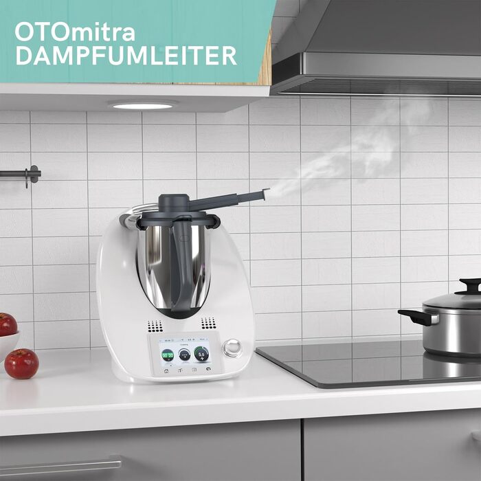 Паровий дивертор для Thermomix TM6 TM5 TM31, Паровий дивертор для захисту кухонних навісних шаф, Конденсатовідвідник BPA Free, Аксесуари для парового дивертора Thermomix, Насадка для відхилення пари - сірий для Thermomix TM6 TM5 TM31 TM21