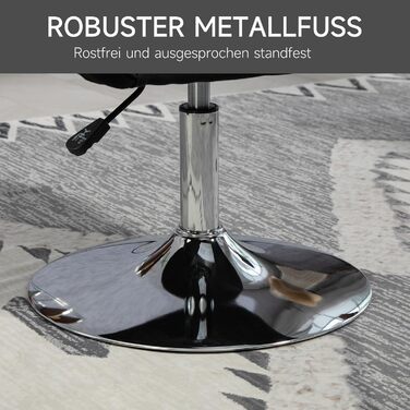 Крісло HOMCOM для вітальні, крісло для відпочинку з металевим каркасом, крісло для читання з лляним виглядом, м&39яке крісло для спальні, вітальні, чорне, імітація чорного льону