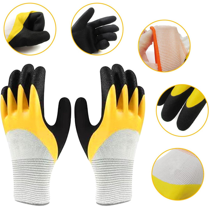 Набір садових інструментів 5 в 1 з нержавіючої сталі ручний совок, секатор, граблі, садові рукавички та аксесуари