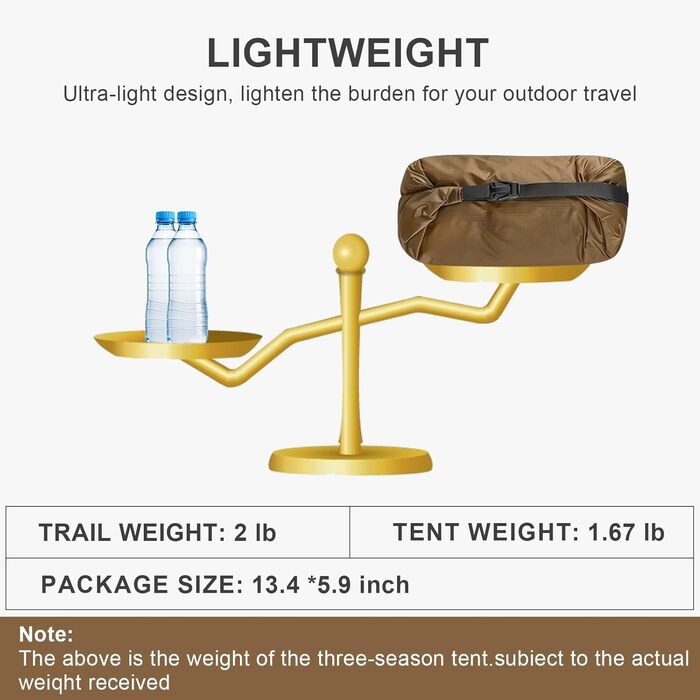 Або 2 особи, 3/4 сезону, водонепроникний професійний туристичний намет, 15D Professional Camping Tent 2 особи - хакі, 3F UL Gear Lanshan Ultralight Camping Tent, 1