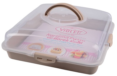 Тортівниця Violet House 0036 Каризма Cappucino 13х38х38 см (6900229)