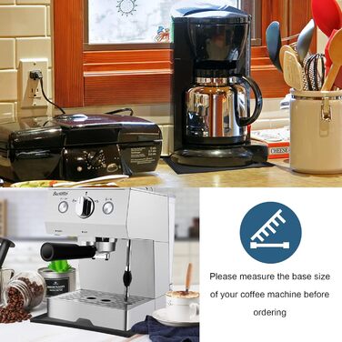 Аксесуари для автоматичної кавомашини Chedin, силіконовий килимок кавоварки проти ковзання, можна використовувати як водонепроникний герметичний килимок для їдальні на кухні