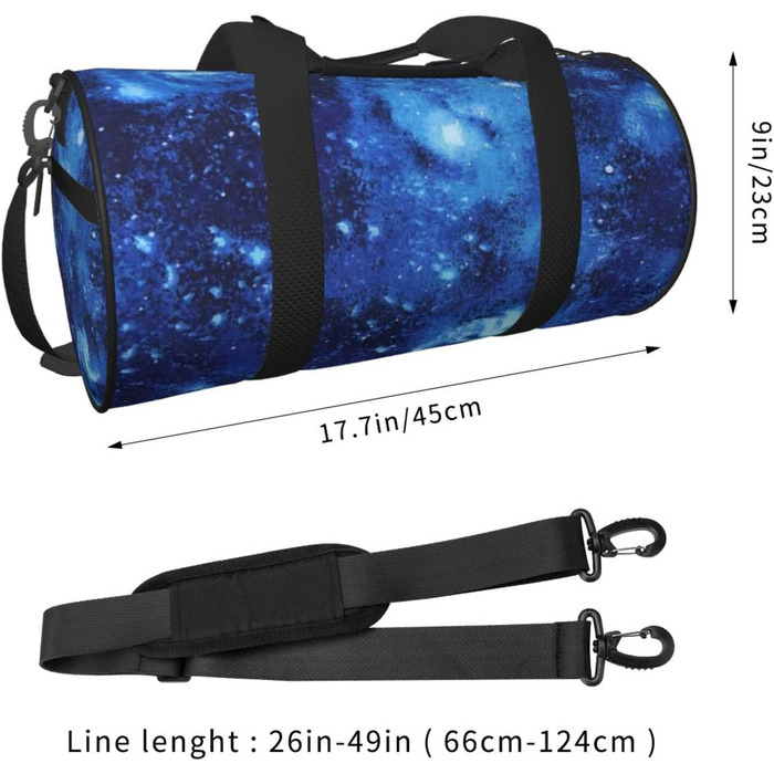 Універсальна дорожня сумка Блакисний Всесвіт, спортивна сумка для чоловіків та жінок, велика спортивна сумка-мішок