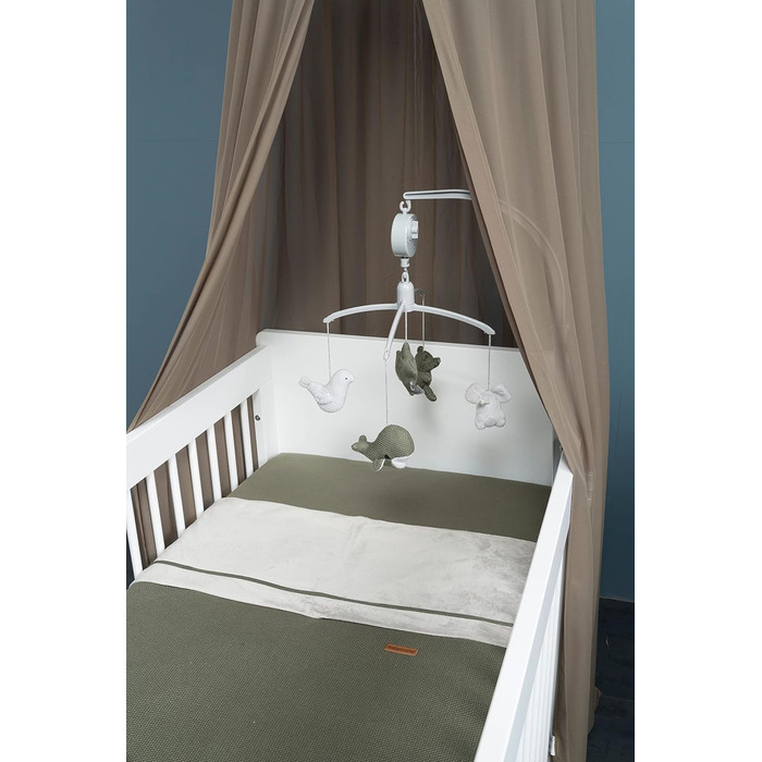 Мобіль Baby's Only Music Mobile Baby Animals, в'язані фігурки, Old Pink