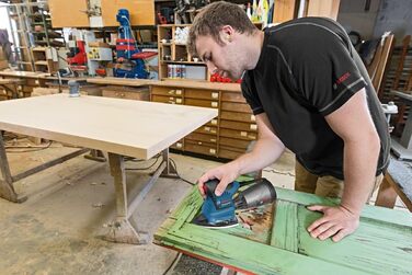 Професійна ексцентрикова шліфувальна машина Bosch GSS 160-1 A Multi (потужність 180 Вт, діаметр окружності 1,6 мм, L-BOXX)