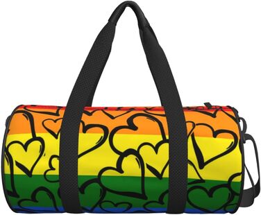 Спортивна дорожня сумка з дизайном веселки прайду, унісекс для чоловіків та жінок, сумка-мішок для тренувань