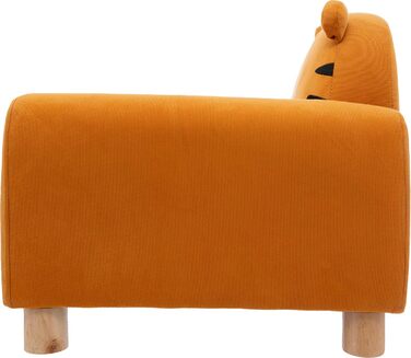 СТВОРИТЕЛЬ АТМОСФЕРИ ІНТЕР&39ЄРУ Дитяче крісло, Тигр, Крісло, Стілець, Джунглі/Тварини, Помаранчевий, Поліестер, Пінополіуретан (ПУ), Фанера, Розслаблюючий