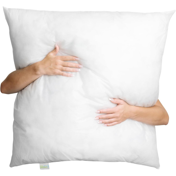 Подушки Bodyprotect 80 x 80 см, комплект з 2 шт. , подушки Ecoline з нетканого спанбонду, комплект постільної білизни подвійного розміру зі 100 мікрофібри, можна прати, білий колір