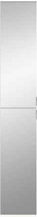 Дзеркальна шафа Project X 30x193x34 см, дзеркальна фасадна частина, білий корпус - висока шафа з дзеркалом - багатофункціональна та безкінечно розширювана, ширина 30 см, дзеркальне скло/білий