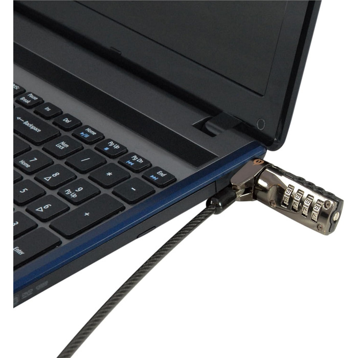 Комбінований замок для ноутбука, слот для нанозамка, 1,8 м, 01BN