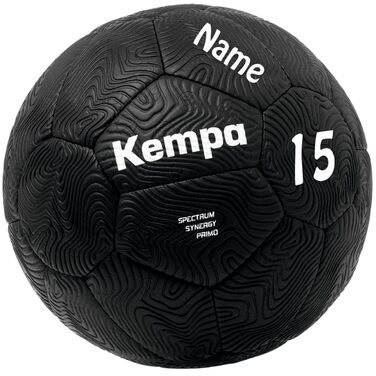 Гандбольний м&39яч Kempa Spectrum Synergy Primo чорний, персоналізований, розмір 1 з друкованим ім&39ям