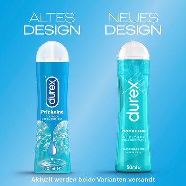 Мастило на водній основі Durex Play Sparkling 4 шт. 50 мл у практичній дозуючій пляшці