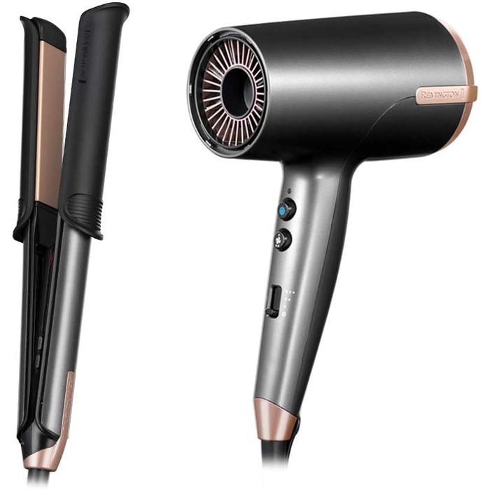 Набір для укладання волосся ONE випрямляч та плойка мультистайлер 2 в 1 S6078 фен Ion повітряний потік 120 км/год для швидкого вис