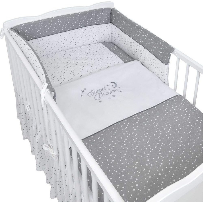 Комплект дитячого ліжка Generic Baby Deluxe 70x140, що трансформується в дитяче ліжко White Sweet Dreams, матрац (з шухлядою), 144Д x 76Ш x 87В см