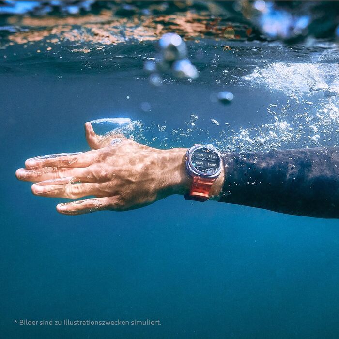 Розумний годинник Samsung Galaxy Watch Ultra, фітнес-годинник, фітнес-трекер та трекер активності, 47 мм, LTE, титаново-білий, з 36-місячною гарантією виробника S/M/L - для обхвату 130-205 мм, білий