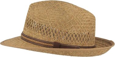 Широкий солом&39яний капелюх, літній капелюх, капелюх від сонця Ручне сплетення зі 100 соломи Bogart Надзвичайно легкий, гнучкий, приємний для шкіри та зручний Natural 58 Natural