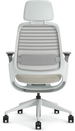 Ергономічне офісне крісло Steelcase Series 1, 66 x 64 x 112 см, тканина / сітка / полімер, бежевий