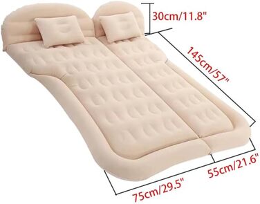 Автомобільний матрац для Suzuki SX4 S-Cross II 2016-2021, надувний матрац у автомобіль, матрац у автомобіль, надувне ліжко в багажник, матрац у багажник автомобіля, комбіноване ліжко в автомобіль, сірий