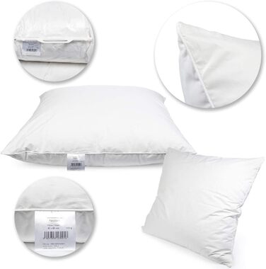 Домашній текстиль H&F преміум-якості Подушка 80x80 см Наповнювач 1500 грамів пір&39я, гусяче пір&39я 100 натуральна подушка Чохол 100 бавовна Пухова подушка 80 x 80 см Сертифіковано Oeko-TEX 1500 грамів