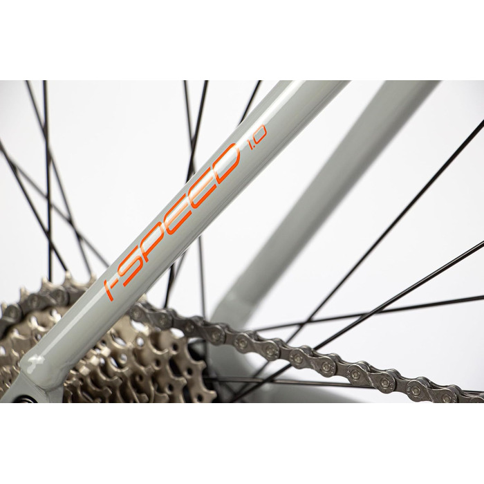 Велосипед Head Unisex I-Speed 1.0 для дорослих, сірий/помаранчевий, 56