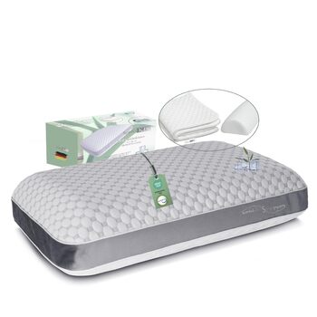 Подушка для шиї з піни з ефектом пам&39яті Ергономічна подушка 55x35x12 см, регульована по висоті Подушка для сну на боці Подушка для сну на животі Подушка для сну на спині