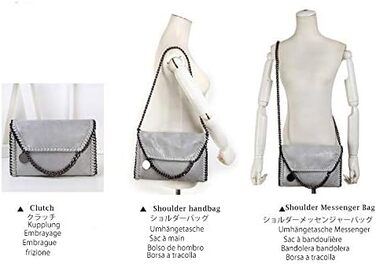 Жіноча сумка-месенджер MZBoutiques з ланцюжком, повсякденна, зі штучної шкіри (Золота)