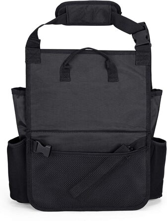 Органайзер на переднє сидіння автомобіля Luxja з чохлом і чохлом для ноутбука, органайзер на сидіння автомобіля з регульованими ре