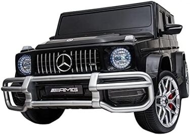 Дитячий електромобіль FINOOS Mercedes G63 AMG 2-місний, двомісний дитячий електромобіль з пультом дистанційного керування - шкірян