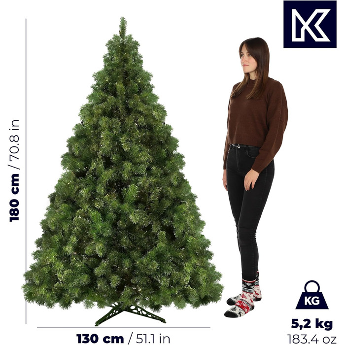 Штучна ялинка з підставкою 180 см KADAX