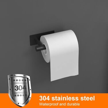 Самоклеючий тримач для туалетного рулону, тримач для туалетного рулону для унітазу без свердління, тримач для туалетного рулону, н