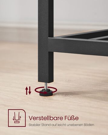 Кухонна полиця VASAGLE з великою стільницею, 3-рівнева полиця для мікрохвильової печі, сталева рама, 60 x 120 x 90 см, промисловий колір, легке складання, вінтажний коричнево-чорний колір KKI01BX Вінтажний коричневий чорний