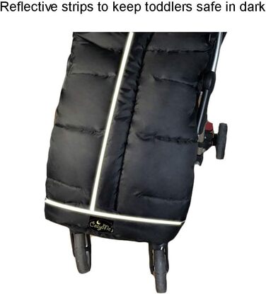 Універсальний чохол для ніг, підходить для більшості колясок, водо-, вітро-, сніго- та брудовідштовхуючий, для прогулянок на свіжо