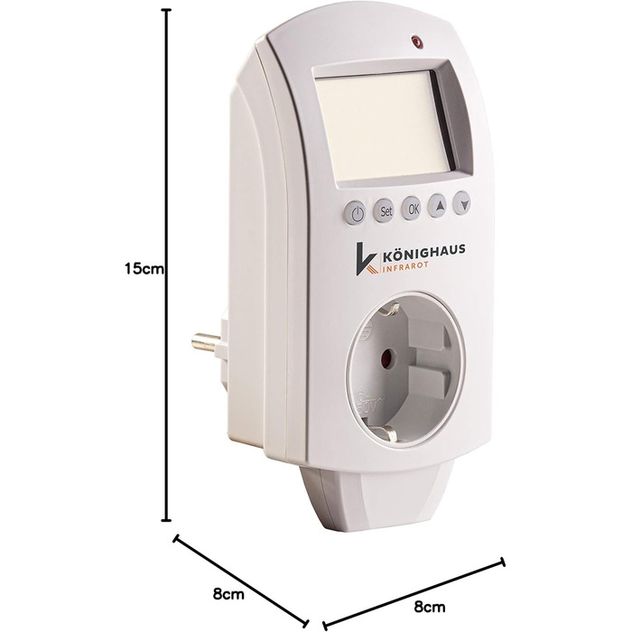 Інфрачервоний обігрівач Knighaus - розумний термостат для стельового опалення з керуванням через додаток та тижневою програмою