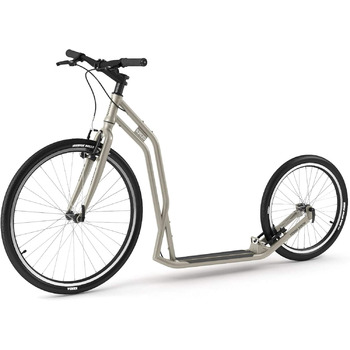 Самокат Yedoo S2620 - до 130 кг, самокат з пневматичними шинами 26/20 - самокат для дорослих, самокат для собак silvergold