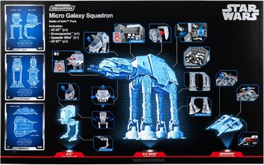 Набір Битва за Хот AT-AT (25 см), Snowspeeder (13 см), AT-ST (7,5 см) та 8 мікрофігурок (2,5 см), 0385