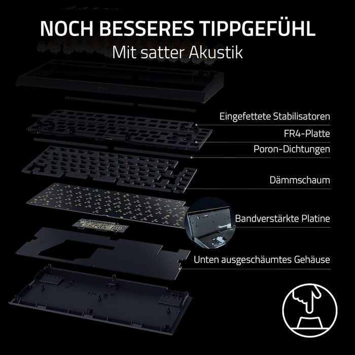 Механічна ігрова клавіатура з можливістю гарячої заміни (компактна розкладка 75, підсвічування з 2 сторін, багатофункціональний ко