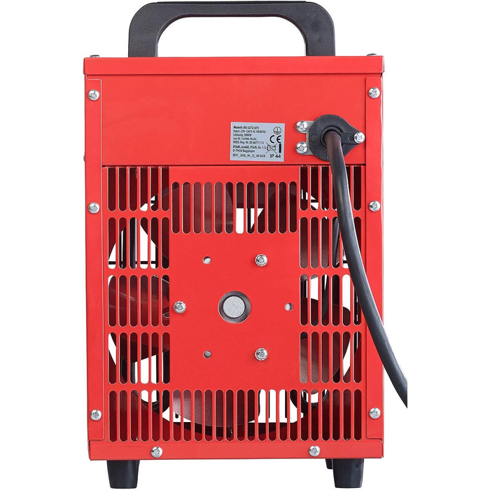 Обігрівач для будівельного майданчика AGT Професійний промисловий електричний обігрівач потужністю 3000 Вт та 3 режимами нагріву (обігрівач для будівельного майданчика, майстерні 230 В, електричний будівельний обігрівач) 1 пристрій, 3000 Вт та 3 режими на