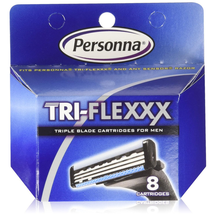 Картриджі Personna 24 Tri-Flexxx - для всіх бритв Gillette Sensor і Personna Tri-Flexxx (3 x 8 ct)