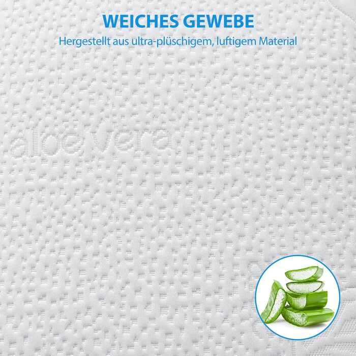 Подушка BedStory з піни з ефектом пам&39яті 60x40 см 13 см - Ергономічна подушка для підтримки шиї - Дихаюча подушка зі знімним та пральним чохлом - Подушка Visco, сертифікована Oeko-Tex, 604013 см