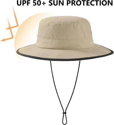 Сонячний капелюх BASSDASH, капелюх-відро, літній капелюх, водовідштовхувальний UPF 50 з перфорованою лазером сіткою, регульований, чоловічий/жіночий, для риболовлі/пішохідного туризму, один розмір, хакі