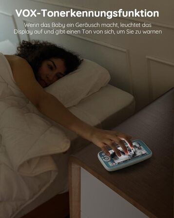 Радіоняня з камерою без Wi-Fi, автоматична радіоняня нічного бачення, PTZ огляд 360, 5-дюймовий IPS-екран 720P, 3 шт. зум, режим V