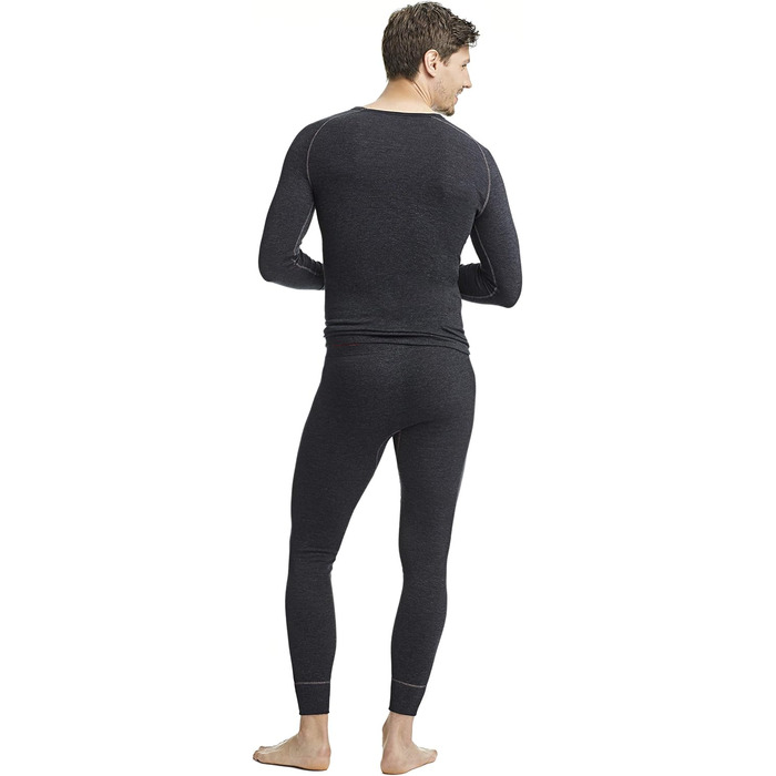 Термо штани con-ta з широким поясом, довга спідня білизна для чоловіків, зігріваюча спідня білизна з натуральної бавовни, чоловічий одяг, розмір 4/S - 10/4XL M чорний меланж