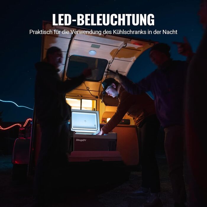 Компресорний холодильник BougeRV CRPRO 12v, 29-літровий автомобільний холодильник (22 10), 12/24V DC &110-240V AC портативний авто