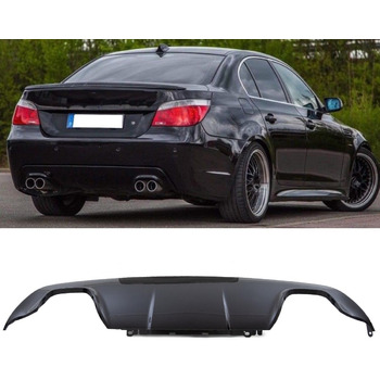 Задній дифузор сумісний з автозапчастинами BMW E60 E61 M Package M5 4 Tube Duplex 03-10 Black Gloss DM 914007