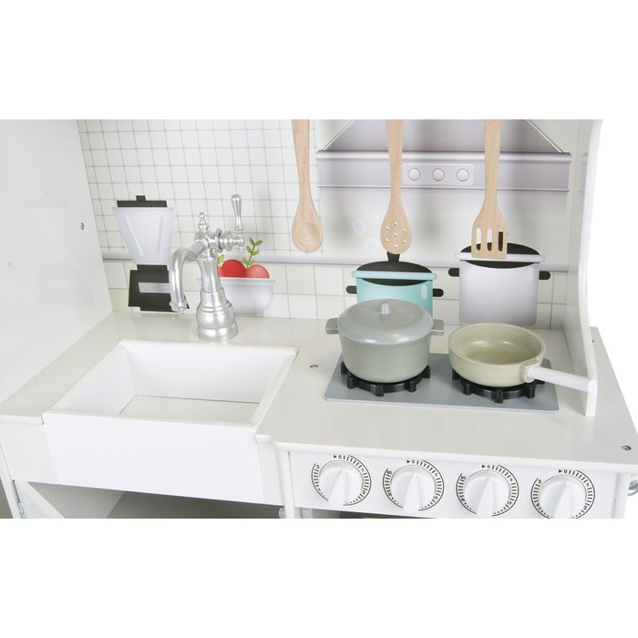 Дерев&39яна кухня Leomark Велика ретро-кухня з дерева - Велика старовинна - Дитяча кухня Ігрові кухонні аксесуари Кухня Дитяча ігр