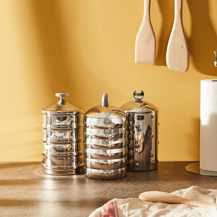 Кухонна каністра з нержавіючої сталі 18/10 з алюмінієвою ручкою, 114 мл Kalisto 3, 3 CB03 -