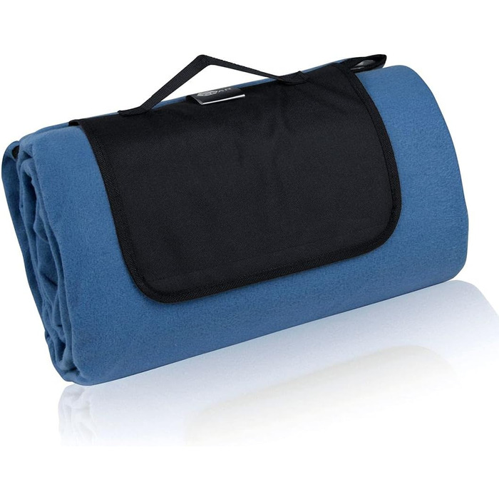 Ваша ковдра для пікніка GEAR Blue XL 200x200 Кемпінгова флісова ковдра Водонепроникна та ізольована пляжна ковдра