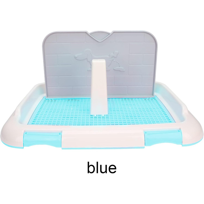 Туалет для собак SONK, сітчастий котячий парканчик для тренувального туалету для собак чоловічої статі та маленьких собак (синій)